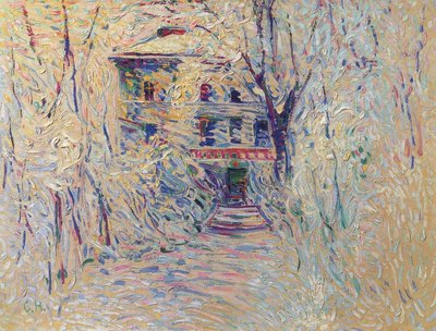 Villa in a Winter Park by Curt Herrmann